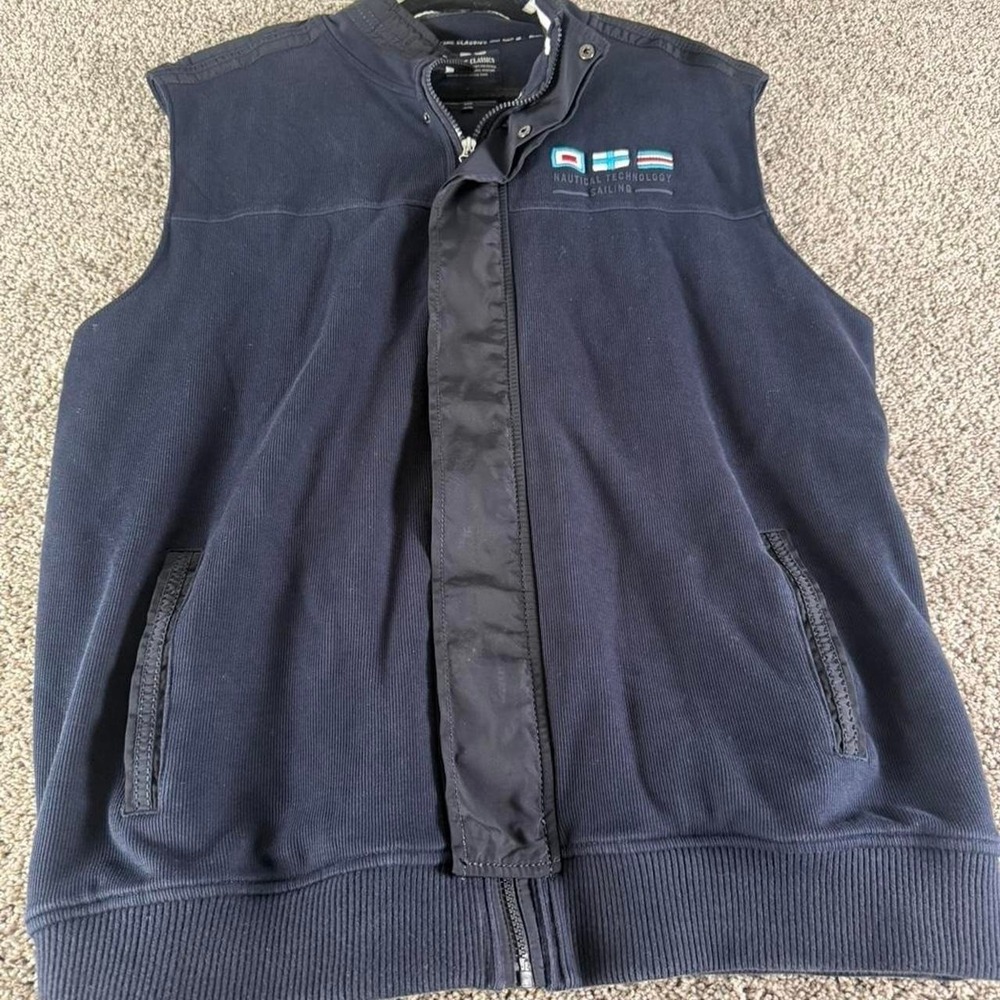Maritime Classics Mens 3XL‎ Navy Blue Nautical Sailing Vest Amalfi Yachting Crew